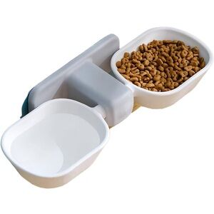 Elevated Cat / Dog Bowls for Food and Water, Wall Mounted